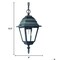 Homeroots 12.5 x 8 x 8 in. Builders Choice 1-Light Matte Black Hanging Light 397992 - alternate 4